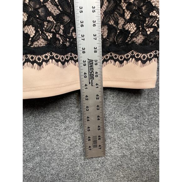 Tadashi Shoji Neoprene and Black Lace Cap Sleeve Dress size 14 - Picture 7 of 13